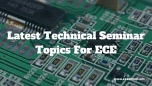 technical topics for presentation for ece