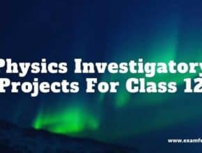 physics-investigatory-project-class-12